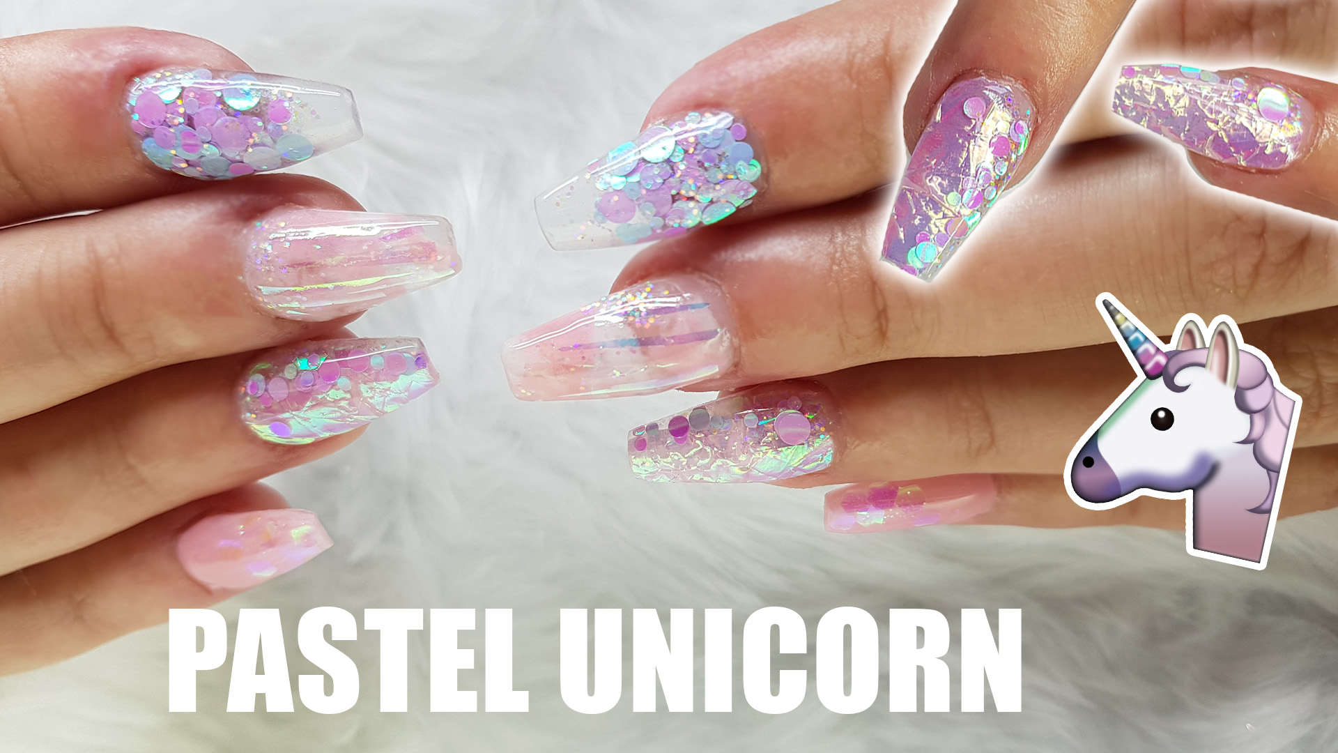 Pastel Unicorn nails