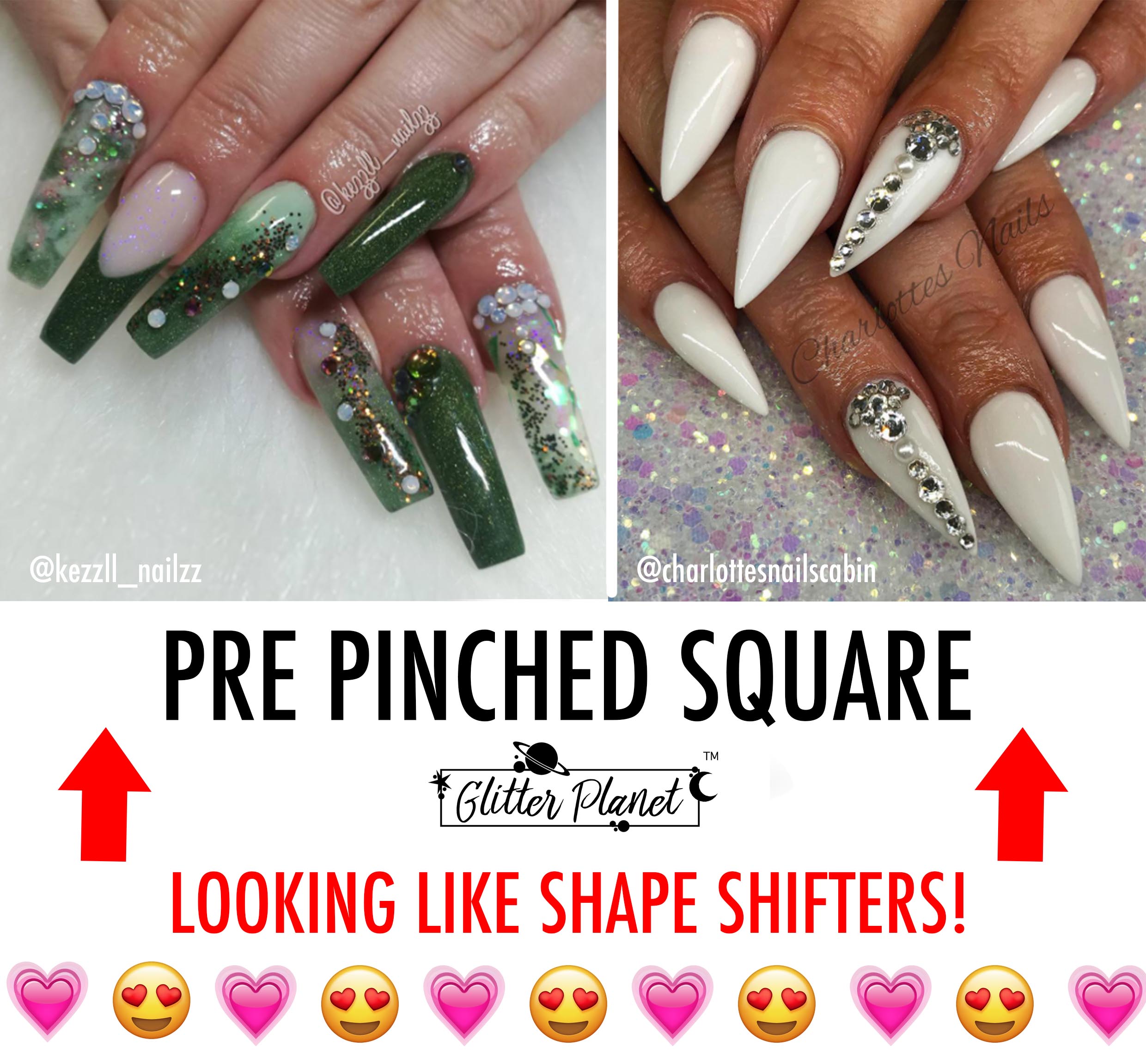 Pre pinched square tips